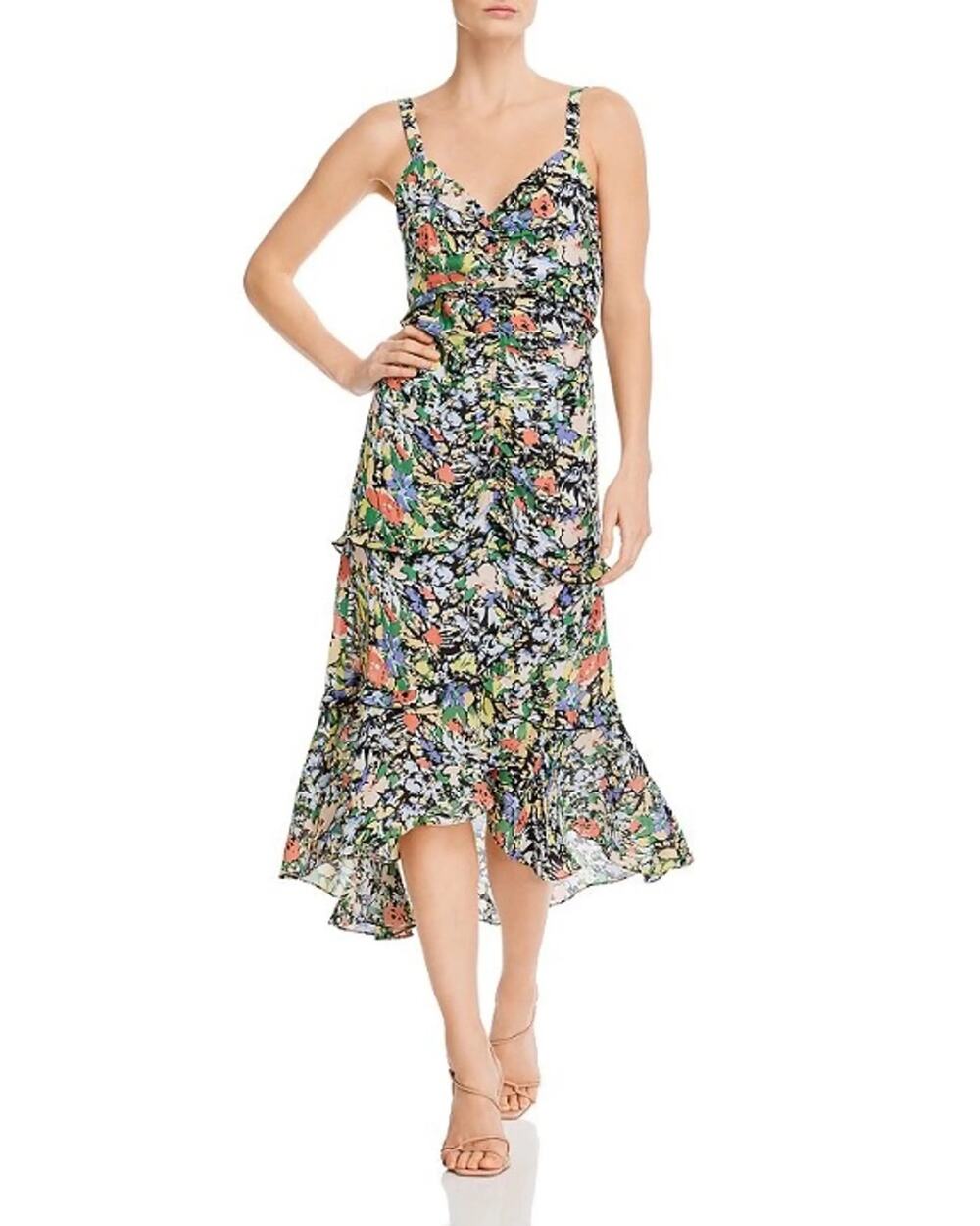 NWT Parker New York Melody Floral Print Dress Size 2
